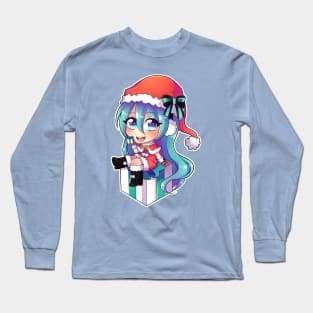 VOCALOID Hatsune Miku Chibi Christmas version Long Sleeve T-Shirt